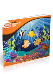 A4 40PGS BLACK DRAWING BOOK SMALL