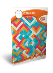 A5 80PGS SQUARE RULED ATLAS EXERCISE BOOK