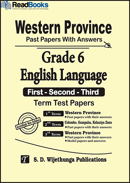 Western Province Grade 6 English Past Paper Set
