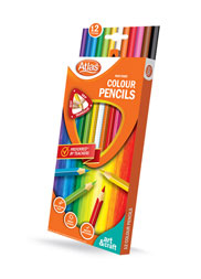 COLOUR PENCIL 12 COLOURS ATLAS
