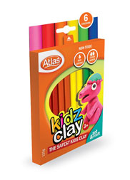ATLAS KIDDY CLAY 12 COLOUR 125G