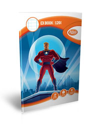 A5 120PGS SQUARE RULED ATLAS EXERCISE BOOK
