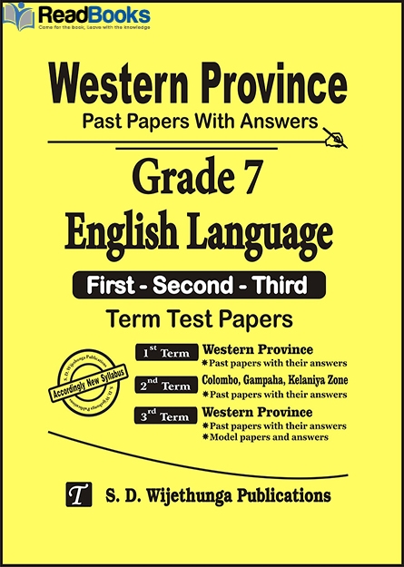 Western Province Grade 7 English Past Paper Set