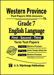Western Province Grade 7 English Past Paper Set